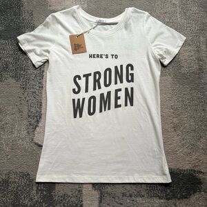 NWT Bee and the Fox, Strong Women t-shirt, size small